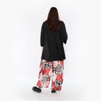  Ballonhose von AKH Fashion aus Materialmix, 1451.08069, Rot/Weiß/Schwarz, Punkte, Schick