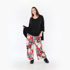  Ballonhose von AKH Fashion aus Materialmix, 1451.08069, Rot/Weiß/Schwarz, Punkte, Schick