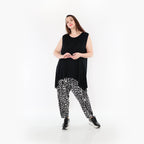  Haremshose von AKH Fashion aus Materialmix, 1452.06813, Schwarz/Weiß, Abstrakt, Schick