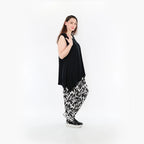  Haremshose von AKH Fashion aus Materialmix, 1453.06813, Schwarz/Weiß, Abstrakt, Schick