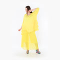  A-Form Bigshirt von AKH Fashion aus Materialmix, 1457.06862, Gelb, Ausgefallen, Zeitlos