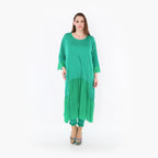  A-Form Kleid von AKH Fashion aus Materialmix, 1457.07048, Grün, Ausgefallen, Zeitlos
