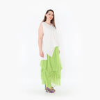  Ballonrock von AKH Fashion aus Materialmix, 1457.07049, Lime, Ausgefallen, Zeitlos, Schick