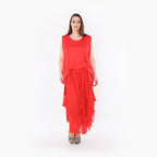  Ballonrock von AKH Fashion aus Materialmix, 1457.07049, Rot, Ausgefallen, Zeitlos, Schick