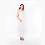  Ballonrock von AKH Fashion aus Materialmix, 1457.07049, Weiß, Ausgefallen, Zeitlos, Schick