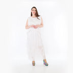  Ballonrock von AKH Fashion aus Materialmix, 1457.07049, Weiß, Ausgefallen, Zeitlos, Schick