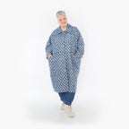  AKH Fashion Mantel in gerader Form, aus Baumwolle, 1463.07041, Jeansblau/Grau, Kariert