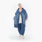 AKH Fashion Jacke in gerader Form, aus Baumwolle, 1464.07053, Jeansblau/Grau, Raute