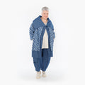  AKH Fashion Jacke in gerader Form, aus Baumwolle, 1464.07053, Jeansblau/Grau, Raute