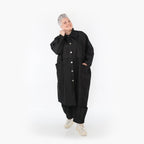  AKH Fashion Mantel in gerader Form, aus Polyester, 1466.07041, Schwarz, Ausgefallen