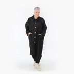  AKH Fashion Mantel in gerader Form, aus Polyester, 1466.07041, Schwarz, Ausgefallen