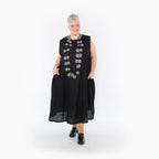  A-Form Kleid von AKH Fashion aus Viskose, 1468.07058, Schwarz, Ausgefallen, Zeitlos