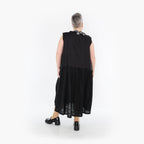  A-Form Kleid von AKH Fashion aus Viskose, 1468.07058, Schwarz, Ausgefallen, Zeitlos