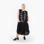  A-Form Kleid von AKH Fashion aus Viskose, 1468.07058, Schwarz, Ausgefallen, Zeitlos