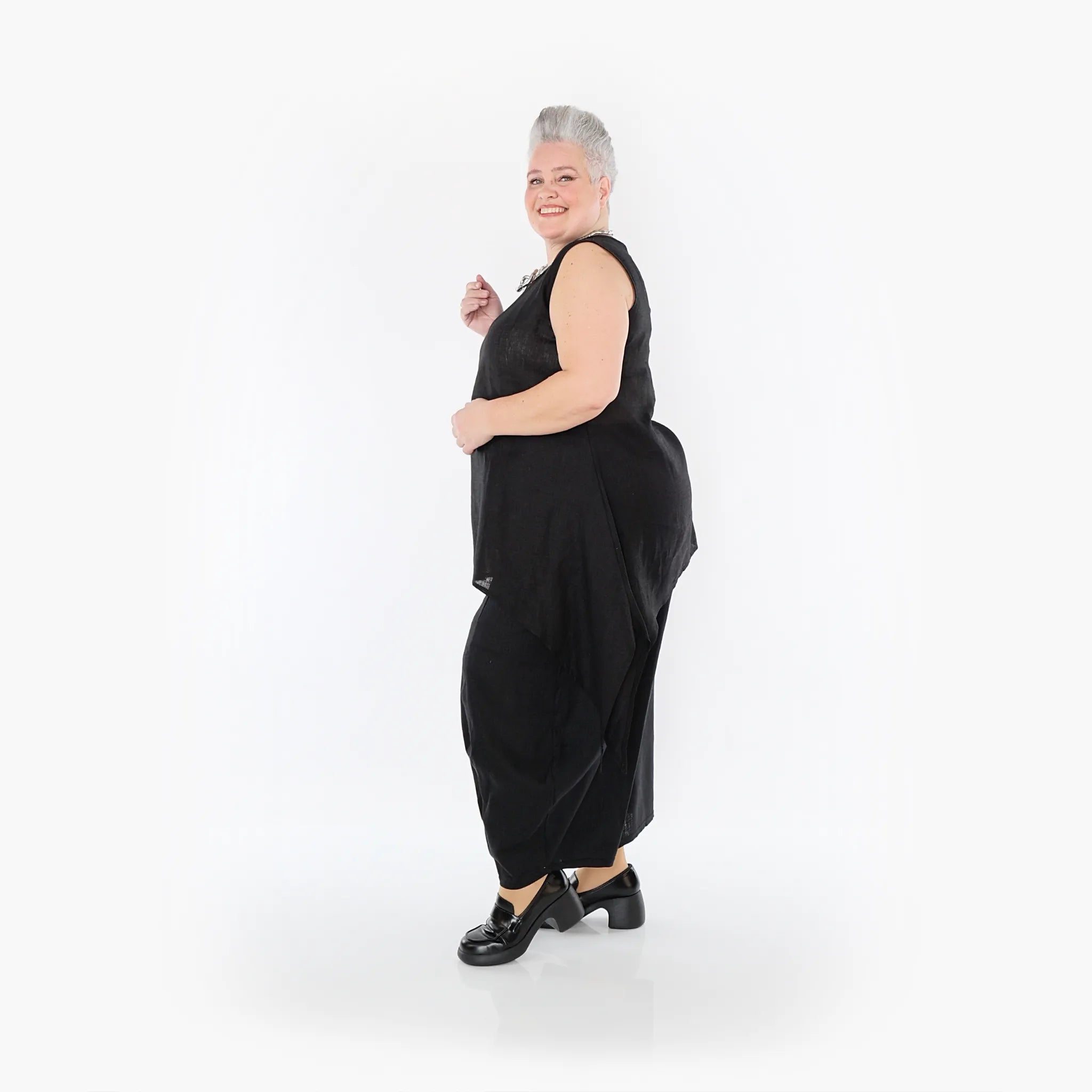Ballonhose von AKH Fashion aus Viskose, 1468.08069, Schwarz, Ausgefallen, Zeitlos, Schick