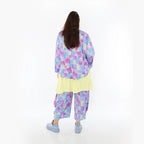  AKH Fashion Jacke in gerundeter Form, aus Viskose, 1469.00130, Multicolor, Farbmix, Schick