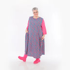  Ballon Tunika von AKH Fashion aus Viskose, 1473.07058, Fuchsia/Grün, Grafik, Ausgefallen