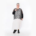 AKH Fashion Bigshirt in kastiger Form, aus Viskose, 1474.06721, Schwarz, Ausgefallen, Zeitlos