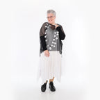  AKH Fashion Bigshirt in kastiger Form, aus Viskose, 1474.06721, Schwarz, Ausgefallen, Zeitlos