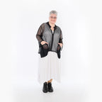  A-Form Jacke von AKH Fashion aus Viskose, 1474.06939, Schwarz, Ausgefallen, Zeitlos