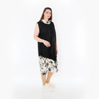  Ballon Tunika von AKH Fashion aus Baumwolle, 1477.07072, Schwarz/Ecru, Ausgefallen, Schick