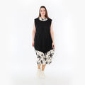  Ballon Tunika von AKH Fashion aus Baumwolle, 1477.07072, Schwarz/Ecru, Ausgefallen, Schick