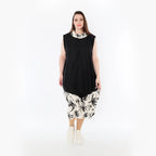  Ballon Tunika von AKH Fashion aus Baumwolle, 1477.07072, Schwarz/Ecru, Ausgefallen, Schick
