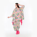  A-Form Bigshirt von AKH Fashion aus Viskose, 1479.00593, Multicolor, Blumen, Ausgefallen
