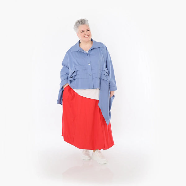  Ballonrock von AKH Fashion aus Baumwolle, 1482.07081, Rot, Ausgefallen, Zeitlos, Schick