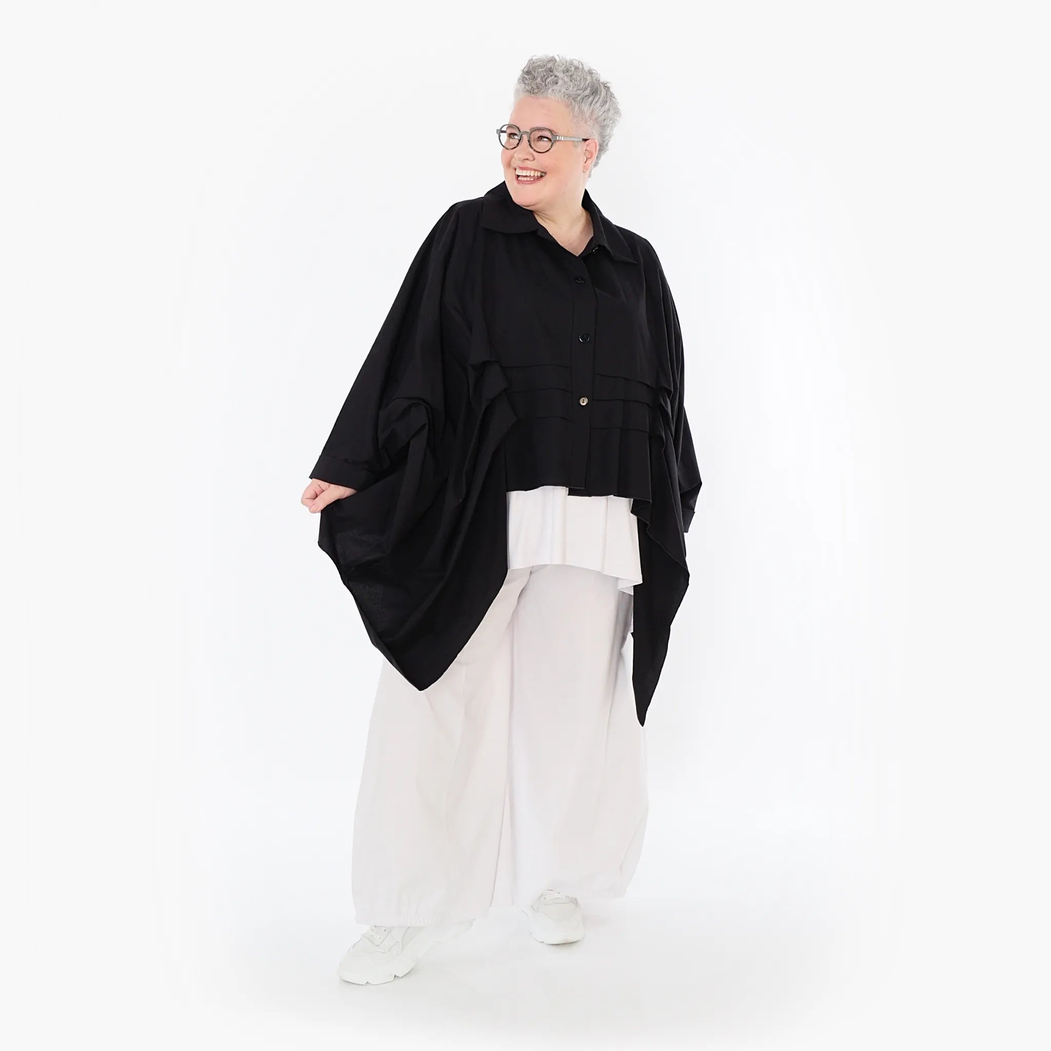  Ballonhose von AKH Fashion aus Baumwolle, 1482.07083, Weiß, Ausgefallen, Zeitlos, Schick