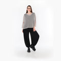  AKH Fashion Bigshirt in gerader Form, aus Baumwolle, 1500.06721, Grau, Ausgefallen, Zeitlos