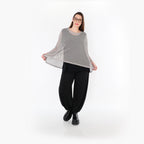  AKH Fashion Bigshirt in gerader Form, aus Baumwolle, 1500.06721, Grau, Ausgefallen, Zeitlos