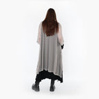  A-Form Bigshirt von AKH Fashion aus Baumwolle, 1500.07108, Grau, Ausgefallen, Zeitlos, Schick