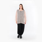  AKH Fashion Jacke in gerader Form, aus Baumwolle, 1500.07109, Mauve, Ausgefallen, Zeitlos