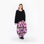  Ballonhose von AKH Fashion aus Viskose, 1506.08069, Lila/Multicolor, Blumen, Ausgefallen