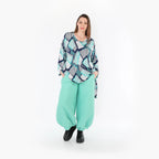  Ballonhose von AKH Fashion aus Materialmix, 1450.08067, Mintgrün, Jacquard, Schick, Schick