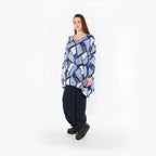  Ballonhose von AKH Fashion aus Materialmix, 1450.08067, Navy, Jacquard, Schick, Modern