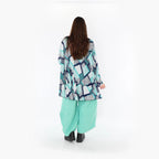  Ballonhose von AKH Fashion aus Materialmix, 1450.06631, Mintgrün, Jacquard, Schick, Schick