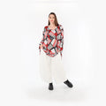  Ballonhose von AKH Fashion aus Materialmix, 1450.06631, Weiß, Jacquard, Schick, Modern