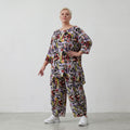 Fliessendes Viskoseshirt im Lagenlook Oversize leger in Schwarz Oliv Lila zeitlos modern
