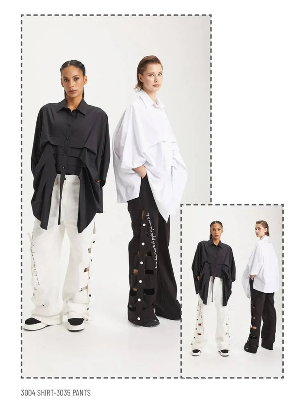  Zipfel Shirt von H4 Fashion aus Polyamid, 3004, Schwarz, Ausgefallen, Zeitlos, Schick