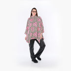  A-Form Bigshirt von AKH Fashion aus Baumwolle, 1513.07123, Beige/Braun/Fuchsia, Leopard