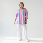 Shirt von AKH Fashion aus Baumwolle in Glocken-Form, ausgefallene Lagenlook Mode