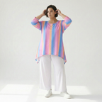 A-Form Shirt von AKH Fashion aus Baumwolle, ausgefallene, zeitlose Lagenlook Mode