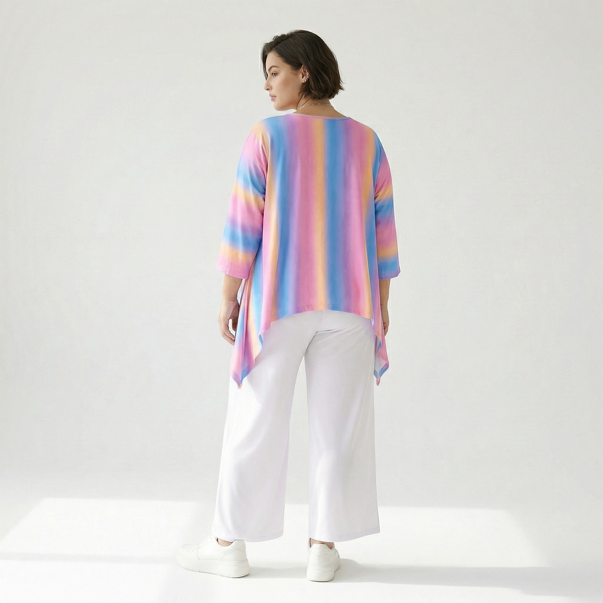 A-Form Shirt von AKH Fashion aus Baumwolle, ausgefallene, zeitlose Lagenlook Mode