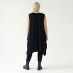  Ballon Tunika von AKH Fashion aus Viskose, 1416.06913, Schwarz/Blau, Schick, Modern