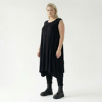  Ballon Tunika von AKH Fashion aus Viskose, 1416.06913, Schwarz/Blau, Schick, Modern