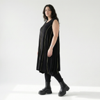  Ballon Tunika von AKH Fashion aus Viskose, 1416.06913, Schwarz/Gelb, Schick, Modern