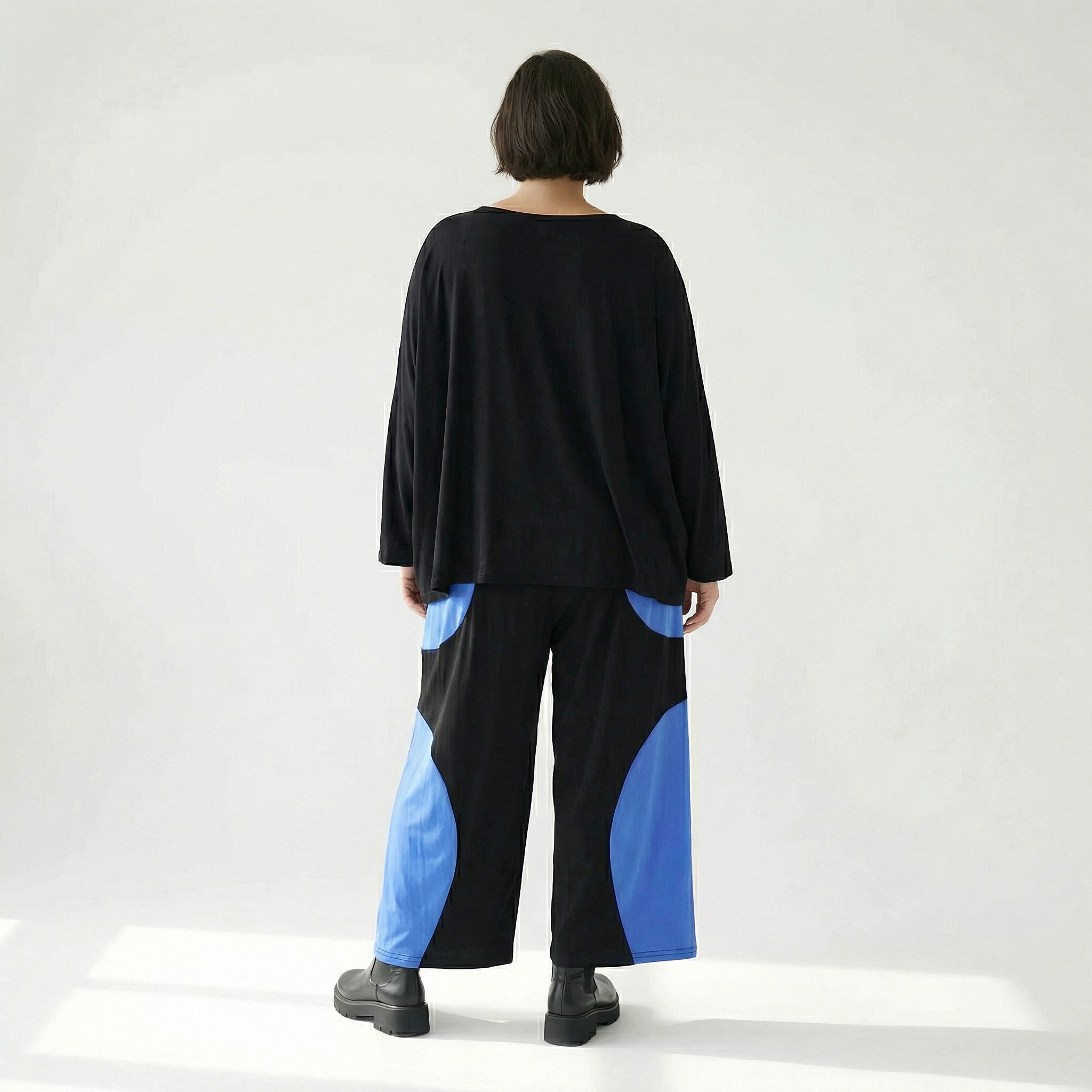  Ballonhose von AKH Fashion aus Viskose, 1416.06914, Schwarz/Blau, Schick, Modern, Bequem