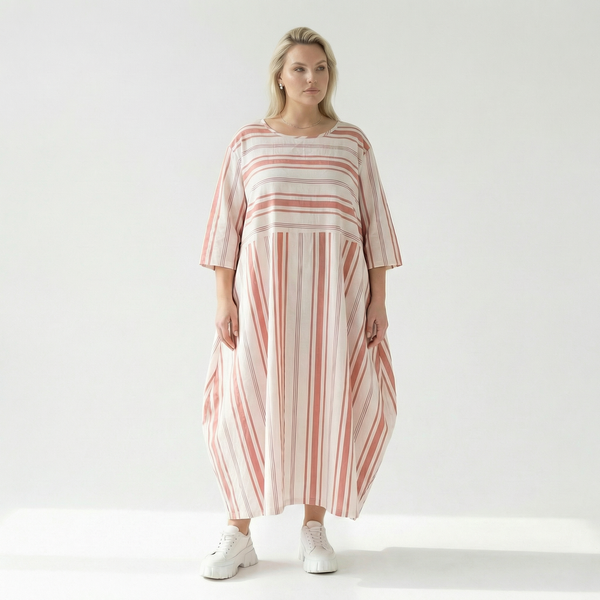 Ballonkleid von AKH Fashion aus Baumwolle, ausgefallene, zeitlose Lagenlook Mode